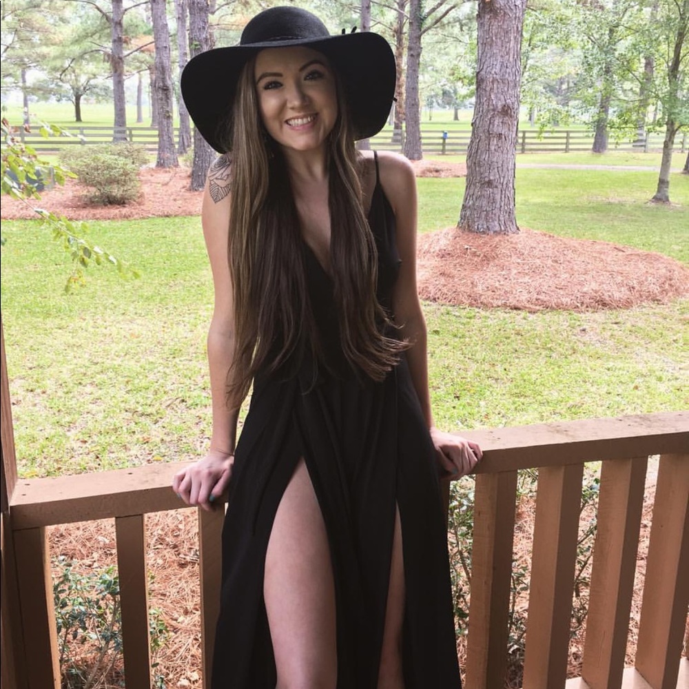 Black Jumpsuit with Slits
